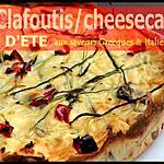 recette ** Clafoutis/chessecake fromager salé aux saveurs grecques & italiennes ( fêta-courgette-olives & ricotta -parmesan)**
