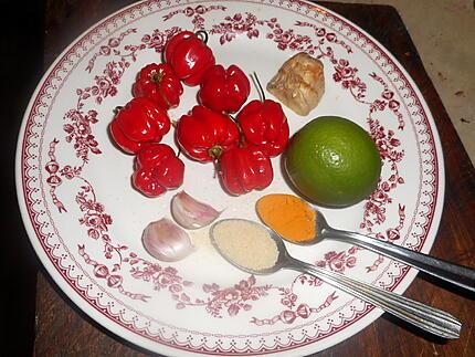 Purée de piments antillais