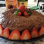 recette gâteau d'anniversaire nutella-fraise (pour les 68 ans de ma maman)