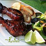 recette Pilons de poulet miel, lime et romarin