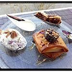 recette crousti-figues pralin et sa glace au yaourt grec