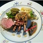 recette Couronne d'agneau persillé à la moutarde