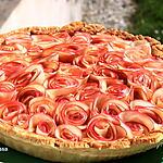 recette Tarte aux pommes bouquet de roses