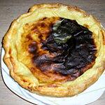 recette flan patissier sur fond de pâte sablée.