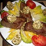 recette Pavés de rumsteak au beurre de montpellier