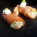 recette Cannelonnis de saumon fumé avocat-crevettes et boursin