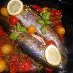 recette Truite a la basquaise