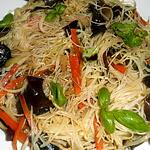 recette Vermicelles de riz aux champignons noirs