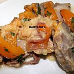 recette Roti de porc aux trois fromages et aux pêches