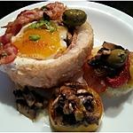 recette Oeuf dans son nid et garnitures