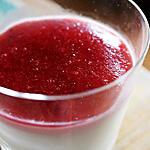 recette Panna Cotta et son coulis de fraise