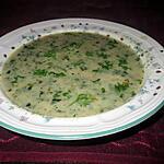 recette potage oseille  courgette  persil