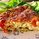 jambon cru : recette Clafouti à la tomate, courgette et jambon