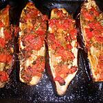 recette Aubergines en salsa de tomates