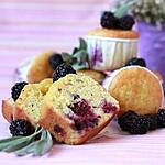 sauge : recette Cakes citron, mûres, sauge