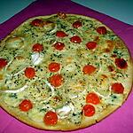 recette Pizza 4 fromages/tomates cerise