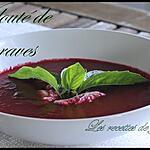 Oignon : recette velouté de betteraves