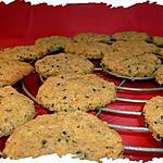 recette Ooo Cookies au sésame noir & gingembre confit ooO