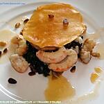 recette MILLEFEUILLES DE LANGOUSTINES AU VINAIGRE D'ERABLE