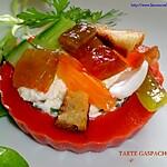 recette TARTE GASPACHO