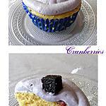 recette Cupcakes aux cranberries & bleuets (myrtilles)