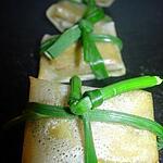 recette Petits paquets croustillants-fondants  de foie Gras