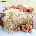 recette Konjac au saumon