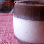 recette crème de chocolat amer sur panacotta à la noix de coco