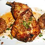 recette CUISSE DE POULET ET BOULETTES GRILLEES A L'ORIENTALE