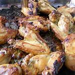recette Aîles de poulet rôtis a la moutarde au basilic