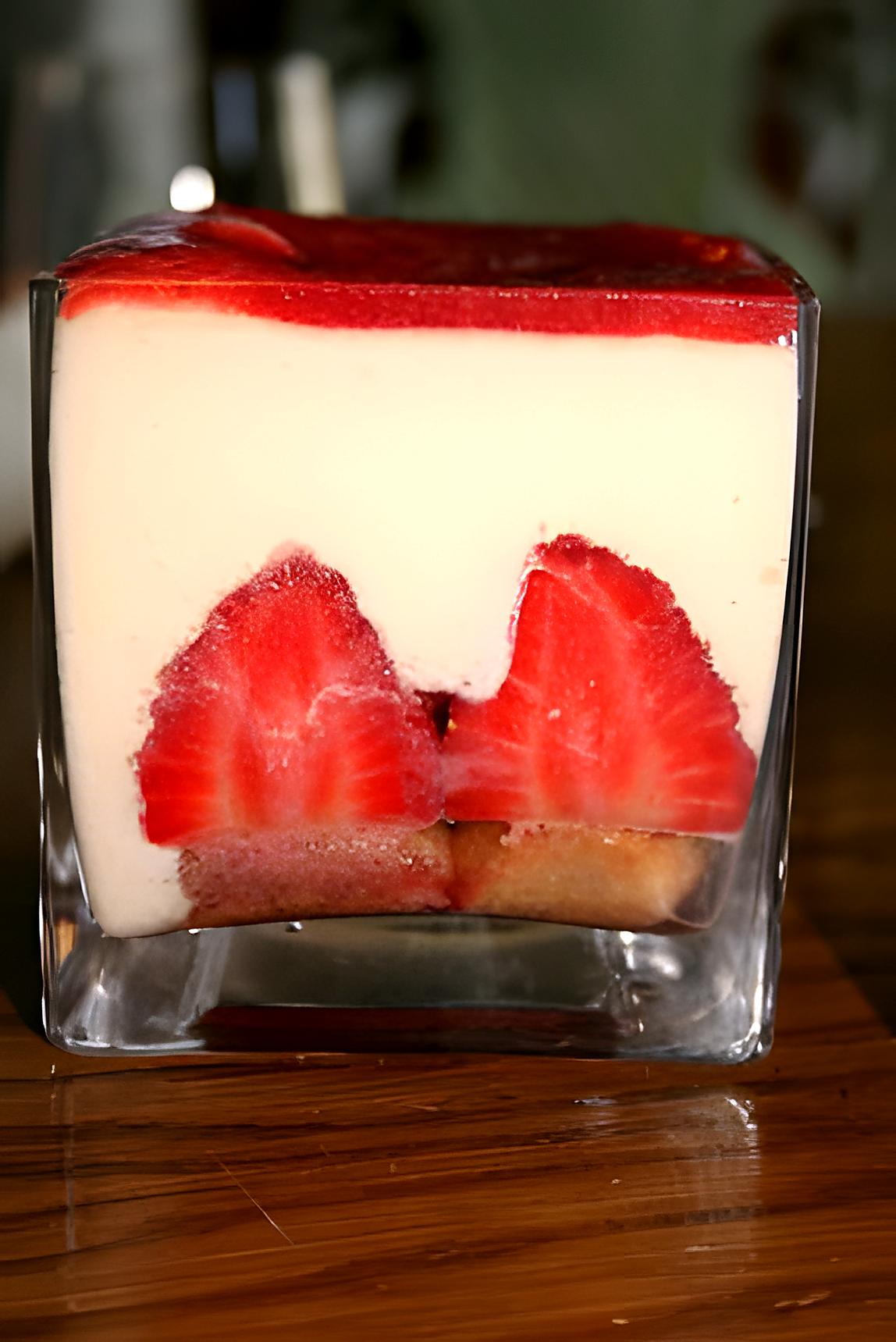 recette Fraises façon tiramisu