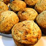 recette Muffins aux bananes et graines de pavot (sans beurre)