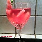 recette Punch glacé au vin rosé et pastèque