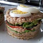 recette Mille-Feuilles de Thon et Crudités (Individuel)