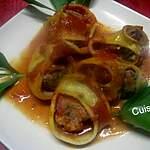 recette Pâtes italienne Lumaconi farcies à la viande.