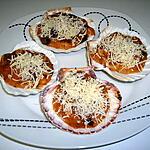 recette Coquilles poulet/champignons