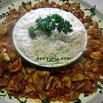 recette Blancs de calamar à la sauce tomates et curry.