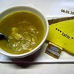 recette Soupe de légumes avec émincé de poulet.