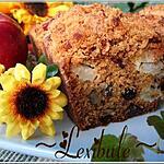 recette Pain aux pommes et aux canneberges, garniture streusel