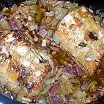 gesier en sauce : recette Rôti de porc confit aux Oignons