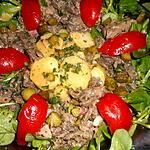 recette Salade de queue de boeuf à la charcutiére