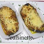 recette Aubergine farcies gratinées.