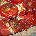 recette tarte à la moutarde ,tomates et emmental
