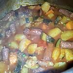 recette Ragoût de légumes au merguez