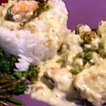 recette Blanquette de lotte aux moules