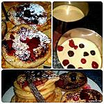 recette Pancakes à la vanille et aux fruits rouges