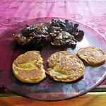 recette boeuf  champignons,  galette patate  douce