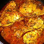 recette Poulet ou cuisse de poulet au massalé
