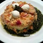 recette Poisson sauce chorizo, poivron-tomate (mozzarella)