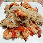 recette Konjac aux crevettes